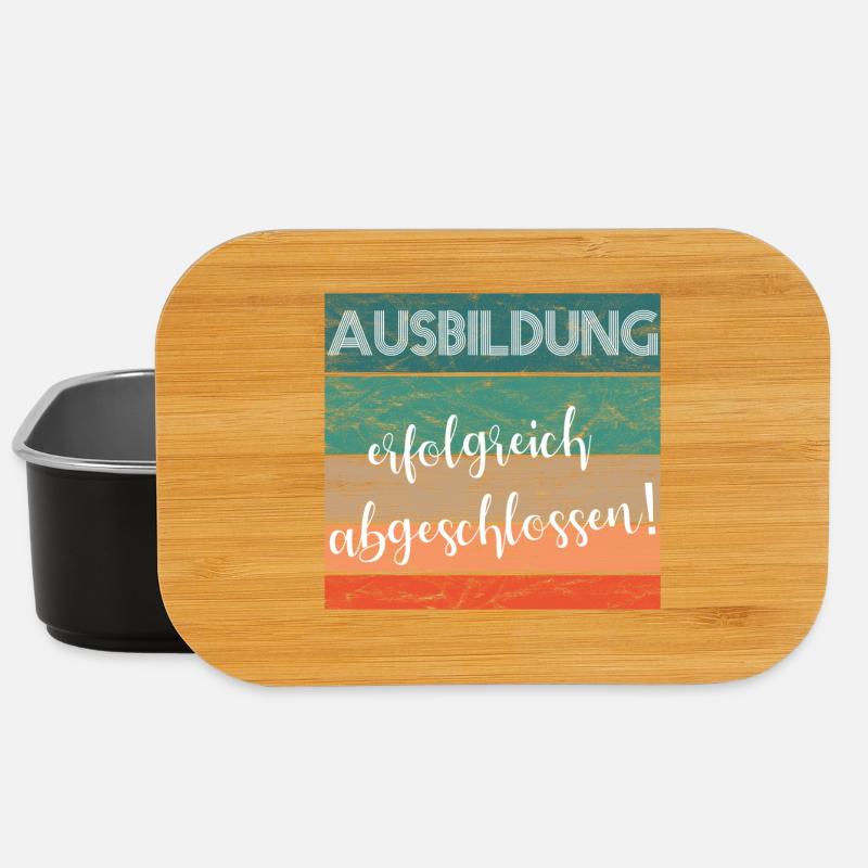 Ausbildung erfolgreich abgeschlossen Lehre retro - Lunch Box - Schwarz