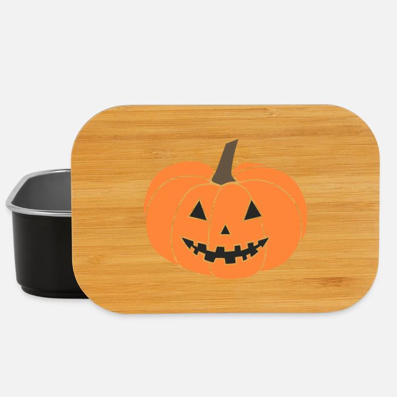 Citrouille Jack-o'-lantern - Boîte à goûter - noir