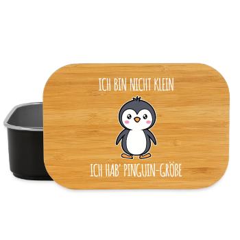 Tier Vogel Süß Pinguin Vogel Arktis Zoo Statement - Lunch Box - Schwarz - Vorne