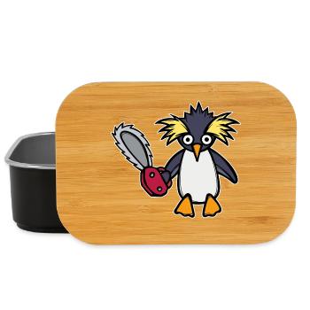 Vogel Pinguin Tier Zoo Seevogel Arktis - Lunch Box - Schwarz - Vorne