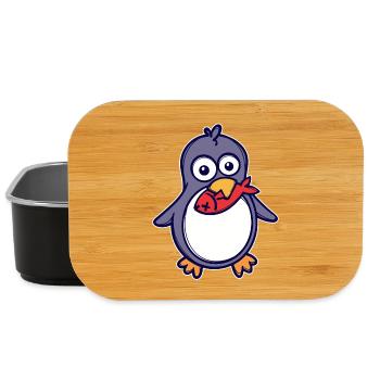 Sweet Animal Seabird Penguin Antarctica Bird - Lunch Box - black - Front