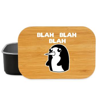 Vintage Pinguin Arktis Spruch Kälte Vogel Tier - Lunch Box - Schwarz - Vorne