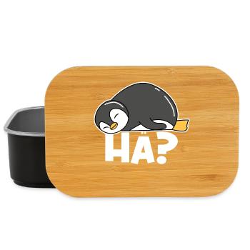 Kalt Pinguin Tier Spruch Antarktis Seevogel - Lunch Box - Schwarz - Vorne