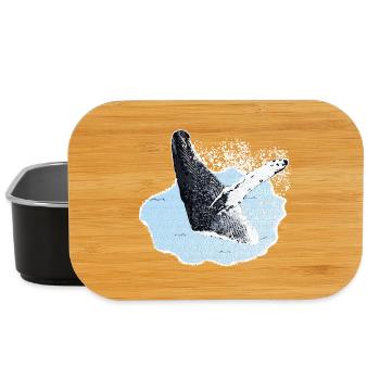 meerestiere, Buckelwal, walliebhaber - Lunch Box - Schwarz - Vorne
