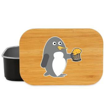 Antarctica Bird Cool Penguin Beer Seabird - Lunch Box - black - Front