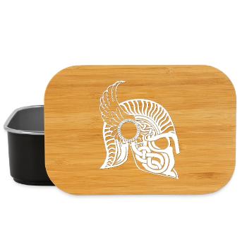 nordische Mythologie, Valkyrenhelm, Wikingermythen - Lunch Box - Schwarz - Vorne