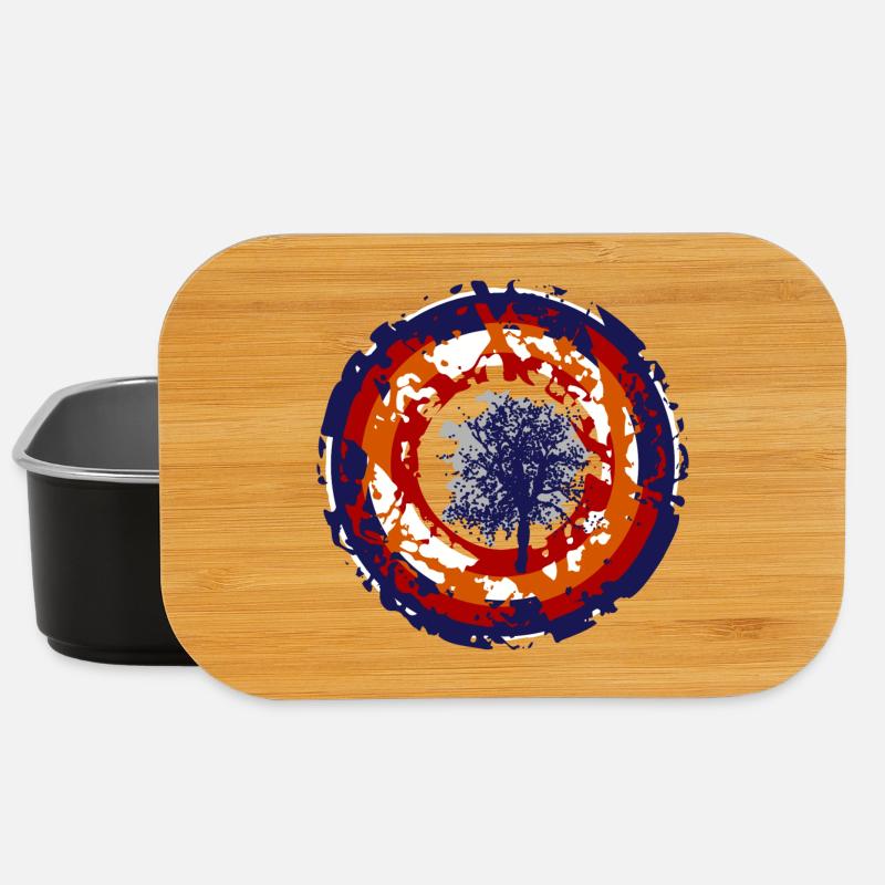 crazy bullseye - Lunch Box - Schwarz