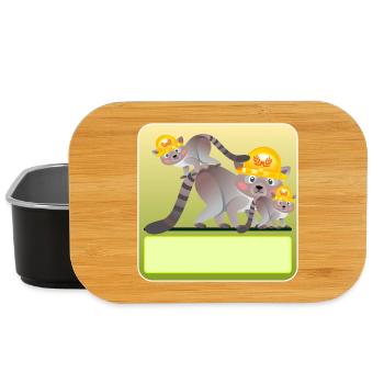 NOM CADEAUX MAISON CONSTRUCTION NEUVE RATONS LAVEURS - Boîte à goûter - noir - Devant