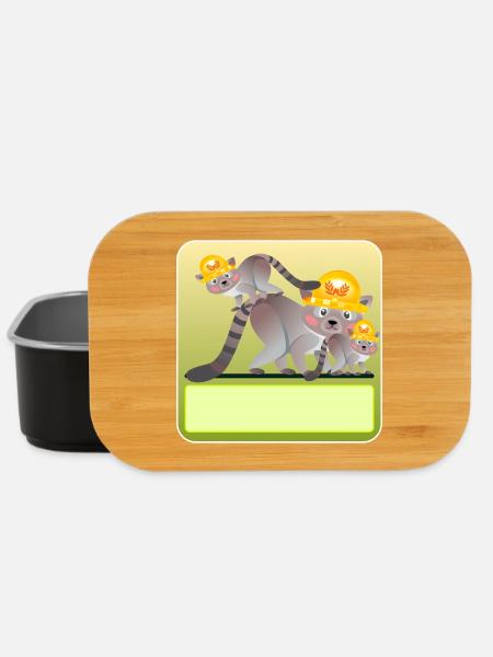 NAMENSGESCHENKE HAUSBAU NEUBAU WASCHBÄREN - Lunch Box - Schwarz