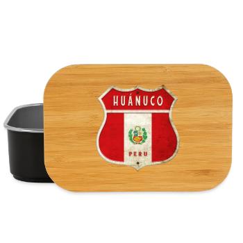 Huánuco Peru coat of arms flag design - Lunch Box - black - Front