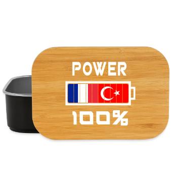 La Turquie et France Power 100 % - Boîte à goûter - noir - Devant
