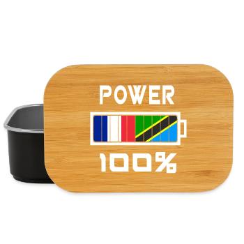 La Tanzanie et France Power 100 % - Boîte à goûter - noir - Devant