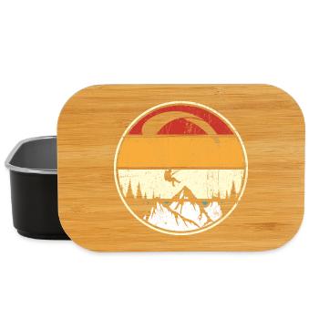 Sunset Peaks Eagle Circle - Lunch Box - black - Front