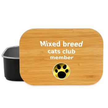 Mixed Breed Cats Club, Tier Tatzen, closing - Lunch Box - Schwarz - Vorne