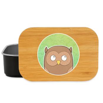 Owl - Lunch Box - black - Front