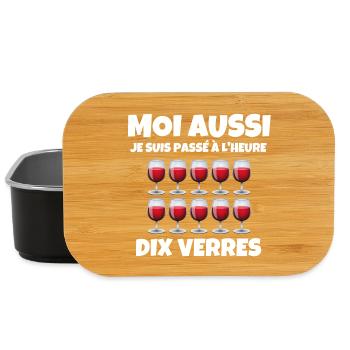 heure d'hiver - Boîte à goûter - noir - Devant