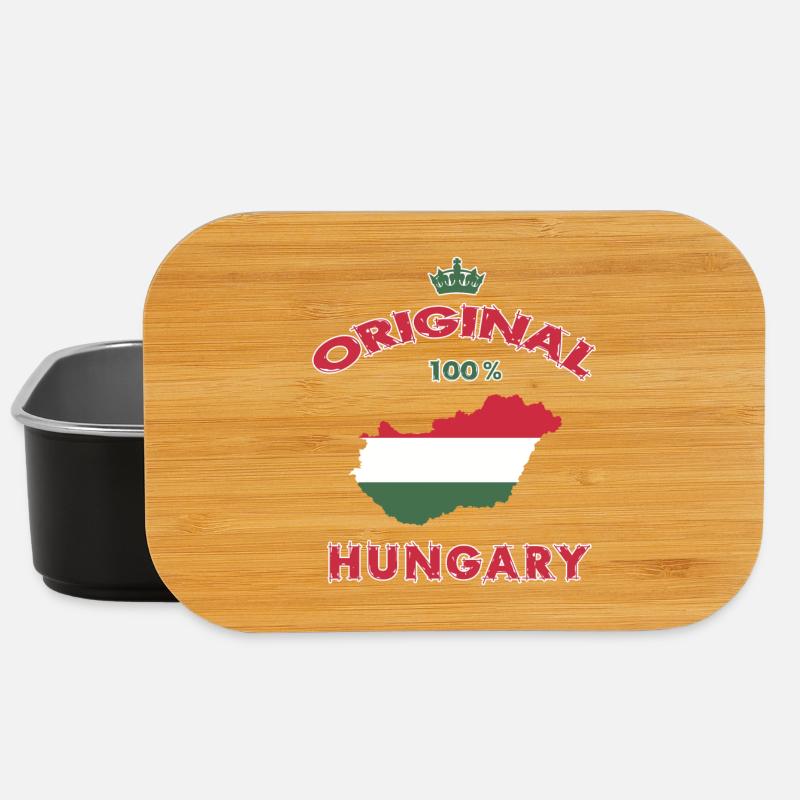 Ungarn Original 100% Flaggen Design - Lunch Box - Schwarz