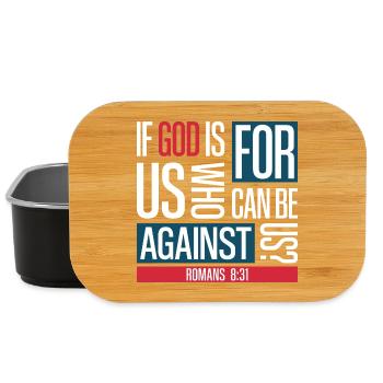 God for us (dark) - Lunch Box - black - Front