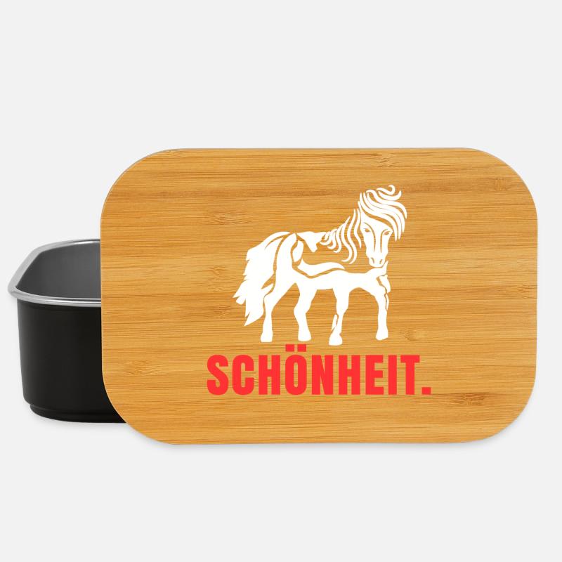 Cool Islandpferde Statement Spruch Isländer Pferde - Lunch Box - Schwarz