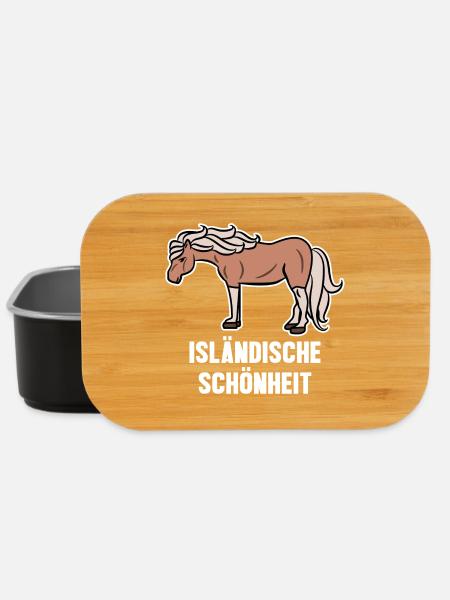 Islandpferde Pferdenarr Pferdeliebe Statement - Lunch Box - Schwarz