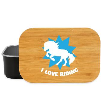 Horses Riding Statement Icelandic Horses Horse Love - Lunch Box - black - Front