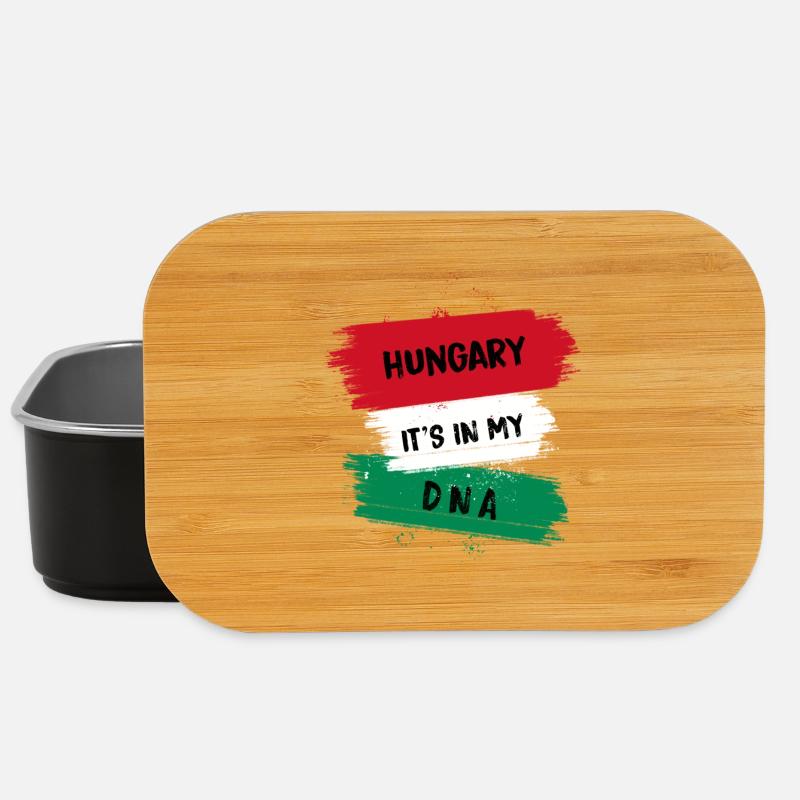 Ungarn ist in meiner DNA Flaggen Design - Lunch Box - Schwarz