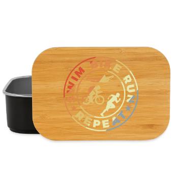 Triathlet Witziges Zitat - Lunch Box - Schwarz - Vorne