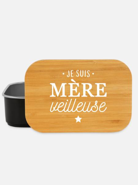 Je suis mère veilleuse - Boîte à goûter - noir