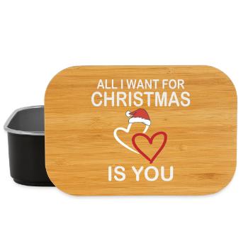 All I want for Christmas is you t-shirt - Lunch Box - black - Front