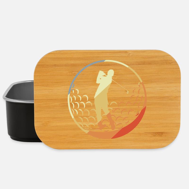 Golfspieler - Lunch Box - Schwarz
