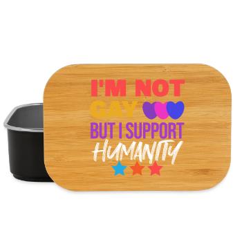 Cool Lgbt Statement Rechte Homosexueller Herz - Lunch Box - Schwarz - Vorne