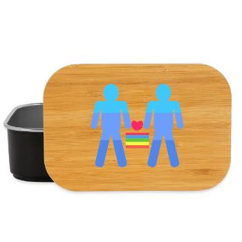 Same-sex partnership Heart Lgbt - Lunch Box - black - Front