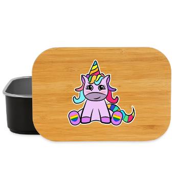 Einhorn Lgbt Rechte Homosexueller Sexualität - Lunch Box - Schwarz - Vorne