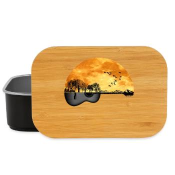 guitare nature - Boîte à goûter - noir - Devant