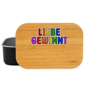 Regenbogen Lgbt Statement Homosexuell Beziehung - Lunch Box - Schwarz - Vorne