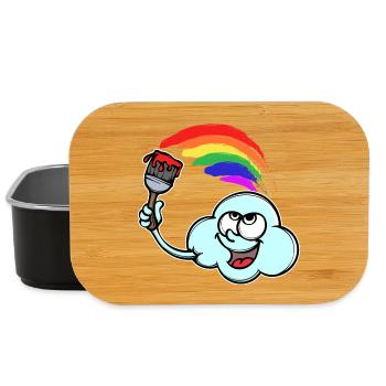 Lustig Lgbt Homo Regenbogen Bisexuell Transgender - Lunch Box - Schwarz - Vorne