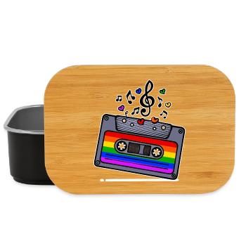 Cool Lgbt Égalité Droits des Gays - Boîte à goûter - noir - Devant
