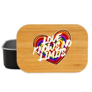 Sexualité Amour Transgenre Lgbt Heart Déclaration - Boîte à goûter - noir - Devant