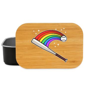 Lgbt Parade Homo Rainbow Flag Gay Lesbian - Lunch Box - black - Front
