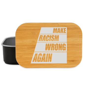 make racism wrong again - Lunch Box - black - Front