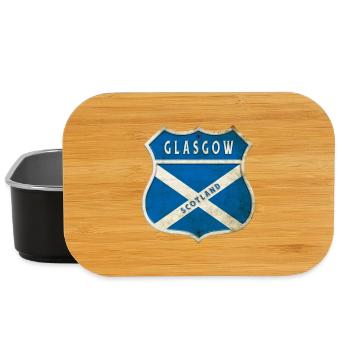 Design du drapeau de Glasgow, Écosse - Boîte à goûter - noir - Devant