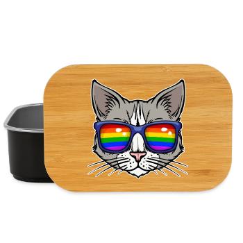 Lesben Bisexuell Beziehung Cool Lgbt Katze - Lunch Box - Schwarz - Vorne