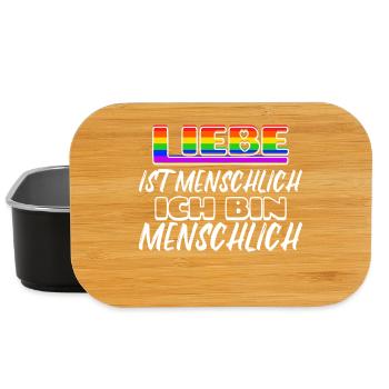 Beziehung Sexualität Lgbt Statement Liebe Homo - Lunch Box - Schwarz - Vorne