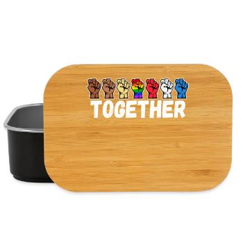 Gleichberechtigung Lgbt Regenbogen Spruch - Lunch Box - Schwarz - Vorne