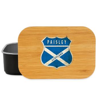 Motif du drapeau écossais Paisley - Boîte à goûter - noir - Devant
