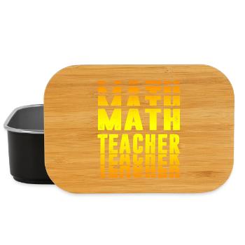 Design pour professeurs de mathématiques - Boîte à goûter - noir - Devant
