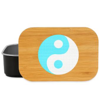 chinesische tradition, chinesisches Yin und Yang - Lunch Box - Schwarz - Vorne