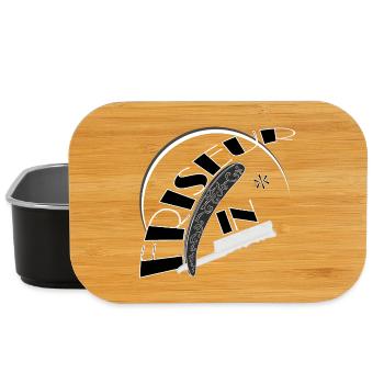 Hairdresser Razor Salon black white - Lunch Box - black - Front