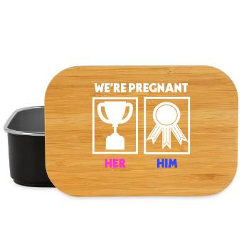 Elternteil Schwangerschaft Statement Schwanger - Lunch Box - Schwarz - Vorne