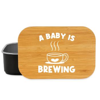 Pregnancy Funny Sayings Pregnant Heart - Lunch Box - black - Front